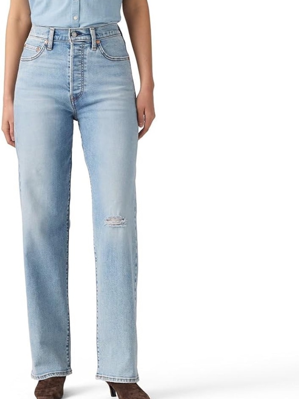 Levi’s Light Wash High-Rise Straight Leg Women's Jeans